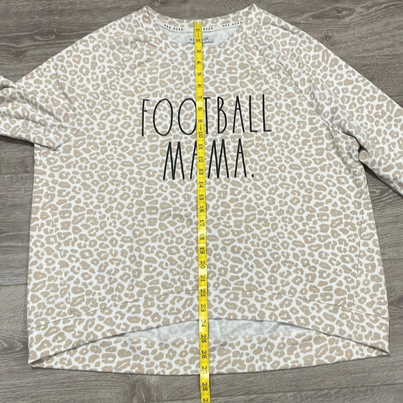 Rae Dunn “Football Mama” Leopard Print Long Sleeve 1X - Picture 14 of 15